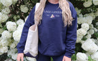 Navy Lake Crewneck