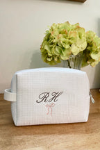 Custom Waffle Knit Cosmetic Bag